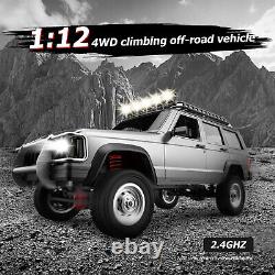 1/12 Off-Road Truck All Terrain 2.4G 4CH 4WD LED RC Car (Silver Grey 1 Battery)