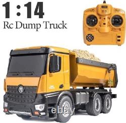 114 Large 10 Channel Electric Remote Control Dump Tipper Truck RC Toy 2.4G Xmas