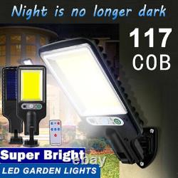 117 COB LED Solar Lights Wall Light Outdoor Garden Pathway Lamp Waterproof 6000W