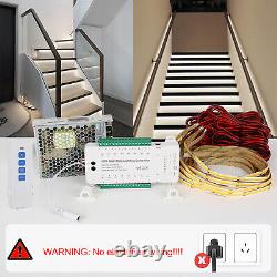 16 Channels PIR Motion Sensor Ladder Stairs LED Light Remote Controller Lamp Kit