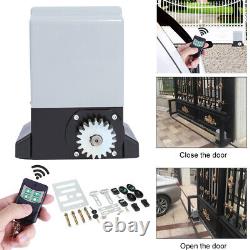 2000KG 750W Automatic Sliding Gate Opener Kit Electric Operator Remote Control