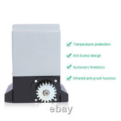 2000KG Automatic Motor Sliding Gate Opener Electric Operator Remote Control 750W