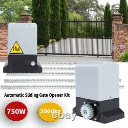2000KG Sliding Electric Gate Door Opener Automatic Motor 6m Rack Remote Control