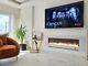 2023 Electric Wall Inset / Recess 50 / 60 Wide Uhd Led Fire Black Grey White