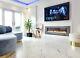 2024 Widescreen Uhd Led Grey Electric Glass Wall Fire Wall Inset 36 50 60 72