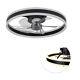 20inch Modern Led Ceiling Fan Light Dimmable Chandelier Lamp With Remote Control