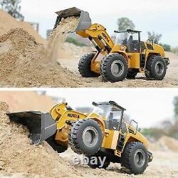 22 Channel Remote Control Car 1/14 Metal RC Bulldozer Heavy Construction Vehicle