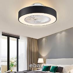 22 LED Invisible Ceiling Fan Light Dimmable Chandelier Lamp WITH Remote Control