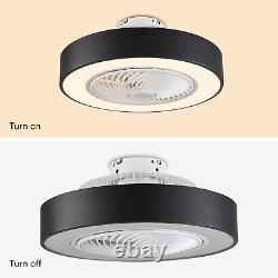 22 LED Invisible Ceiling Fan Light Dimmable Chandelier Lamp WITH Remote Control