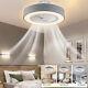 22 Modern Invisible Led Ceiling Fan Light 3 Color Dimmable Lamp +remote Control