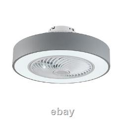 22 Modern LED Ceiling Fan with Light Round Dimmable Chandelier + Remote Control