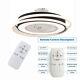 23 Inch Invisible Ceiling Fan Light Dimmable Led Chandelier Lamp Remote Control
