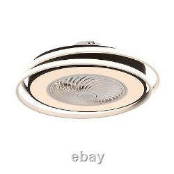 23 Inch Invisible Ceiling Fan Light Dimmable LED Chandelier Lamp +Remote Control
