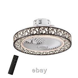 23 LED Invisible Ceiling Fan Light Dimmable Chandelier Lamp With Remote Control