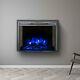 26'' Electric Led Fireplace Curved Glass Display Fire Flame Wall Mounted Heater