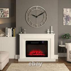 26inch Inset Electric Fireplace Logs LED 3 Flame Red Brick Effect Heater +Remote