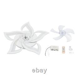 27 Modern LED Ceiling Fan Light Floral Dimmable Chandelier Lamp Remote Control