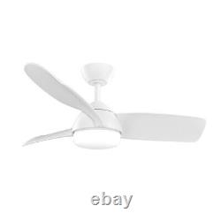 3 Blades 42inch Ceiling Fan with LED Light Remote Control Timer 6 Speed Dimmable