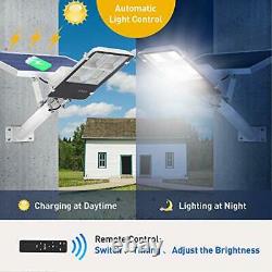 300W Solar Outdoor Street Light, 228 LED, 2500 Lumens, Security Flood Lamp, IP65
