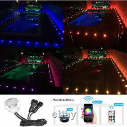30mm Wifi Remote Control APP RGB LED Decking Lights Garden Stair Lighting Lamps