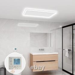 350W Far Infrared Panel Heater with LED Light Ceiling Mount with Timer for Home