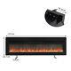 40/50/60 Inch Electric Fireplace Insert/wall Mounted/freestanding 9 Color Flames
