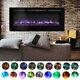 40'' Electric Fireplace Led Flames Inset/wall Mounted Heater Crystals/log Effect