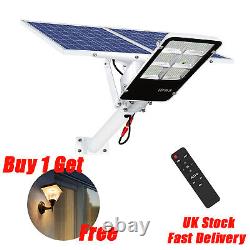 400W solar street lights dusk to dawn with Remote and Panel Motion Sensor Garage