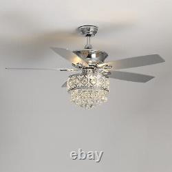 42/48/52 LED Ceiling Fans With Light Adjustable Wind Speed Timer Remote Control