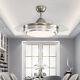 42 Dimmable Light Chandelier 3 Invisible Blades Ceiling Fan With Remote Control