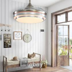 42 Modern Ceiling Fan Lighting LED Light Adjustable Wind Speed Remote Control
