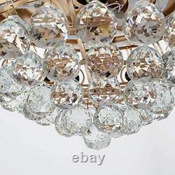 42Crystal Ceiling Fan Chandelier Invisible Blade Chandelier with Remote Control