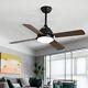 42inch Classic Ceiling Fan With 3 Color Change Led Light Remote Control 4 Blades