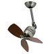 46cm 19 Small Ceiling Fan With Wall Switch Toledo Antique Pewter & Walnut