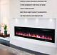50 60 72 78 Inch Led Digital Flames Black White Inset Wall Mounted Electric Fire