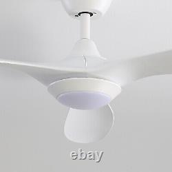 52 Ceiling Fan with LED Light Remote Control 6 Speed Adjustable Timer 3 Blades