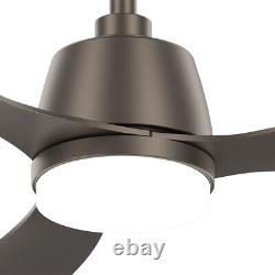 52 Chandelier Ceiling Fan Light Remote Control Dimmable 3-Colour-LED 6-Speed