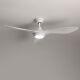 52 Inch White Ceiling Fan With Light And Remote Control 6-wind Speed Adjustable