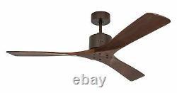 52-inch Indoor Ceiling Fan MACAU BRONZE Blades Walnut with Remote Control