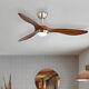 52in Modern Ceiling Fan Light With Remote Control 6 Speeds Setting Led Dimmable
