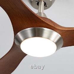 52In Modern Ceiling Fan Light with Remote Control 6 Speeds Setting LED Dimmable