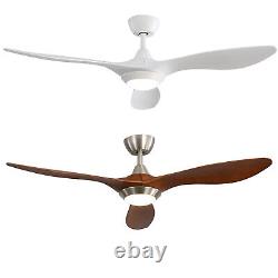 52inch Ceiling Fan with Light Remote Control 3 Colour Changing LED 6 Wind Speeds