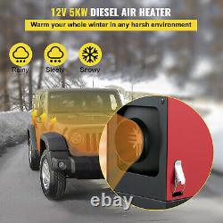 5KW 12V Diesel Air Heater All In One Low Noise New Remote Control Low Vibration