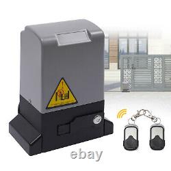 600KG Automatic Sliding Gate Opener Kit Infrared Sensors IP44 with Remote Control