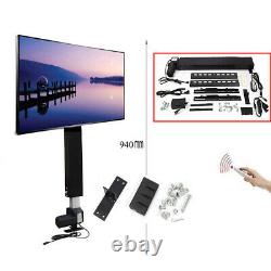 700mm Electric Motorised TV Lift withMount Bracket + Remote Control for 26-57 TV
