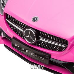 AIYAPLAY Benz 12V Kids Electric Ride On Car With Remote Control Music Pink