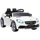 Aiyaplay Benz 12v Kids Electric Ride On Car With Remote Control Music White