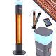 Arebos 1500 Watt Radiant Heater Incl. 16 Colours Led Light With Remote Control