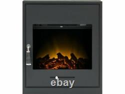 Adam Oslo ELECTRIC Inset STOVE in Black 19474 with log bed RRP £299