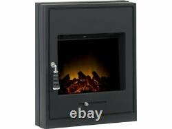 Adam Oslo ELECTRIC Inset STOVE in Black 19474 with log bed RRP £299